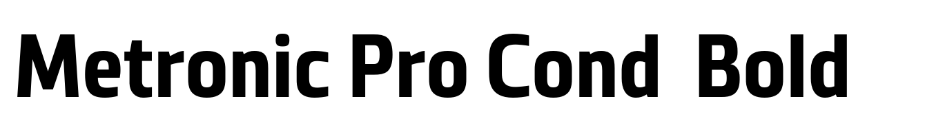 Metronic Pro Cond  Bold